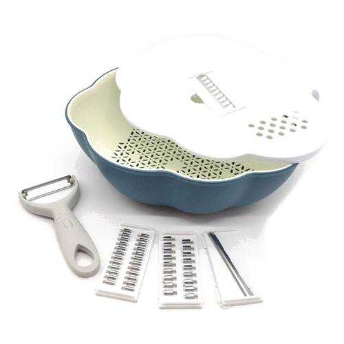 Терка-дуршлаг Cleaning Basket Two In One синяя в БергХофф