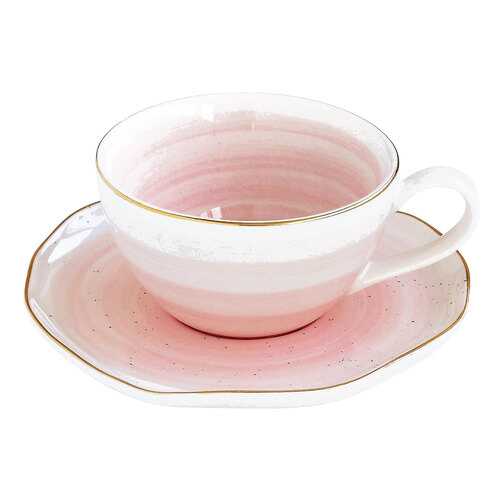 Чайная пара Easy Life R1589/ARTP Белый, розовый в БергХофф
