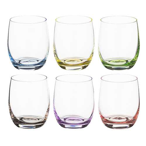 Набор стаканов Bohemia Crystal rainbow 300 мл 6шт в БергХофф