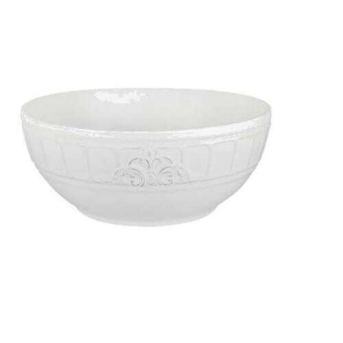Салатник Matceramica Venice 23 см, белая в БергХофф