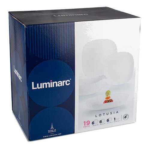 Столовый сервиз Luminarc Lotusia H1792 белый в БергХофф