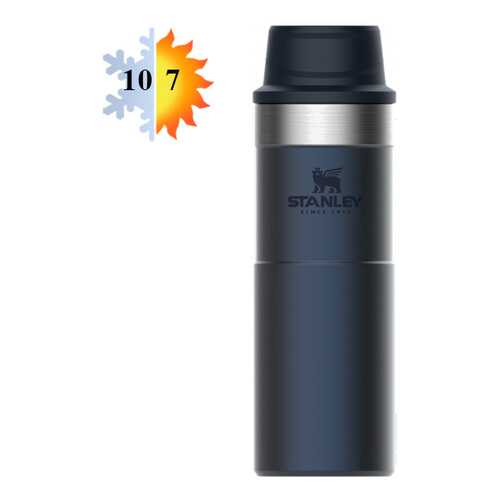 Термокружка 0.47л STANLEY Classic One hand 2.0 - Синяя (10-06439-033) в БергХофф